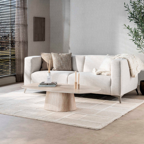 Giga Living Salontafel Centro - Organisch Travertin - 135x70x40cm