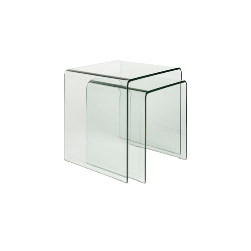 Dutchbone Vetro Bijzettafel Set Van 2 Transparant