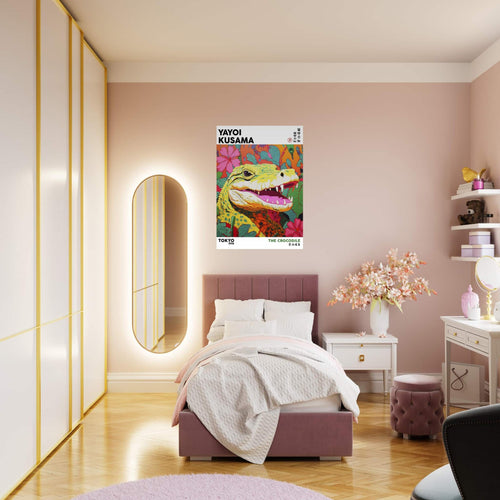 Artfulprints  Yayoi Kusama - The crocodile   poster 50x70 cm - vtwonen shop