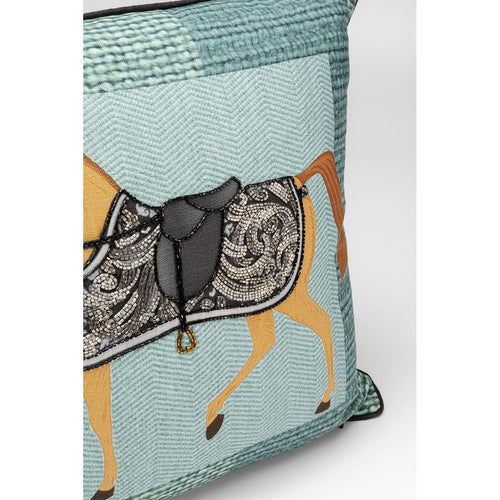Kare Design Kussen paard blauw - vtwonen shop