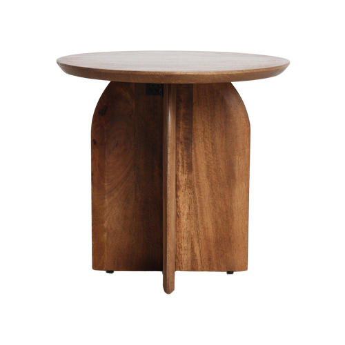 Raw Materials Bullnose bijzettafel mangohout - Ø50 cm