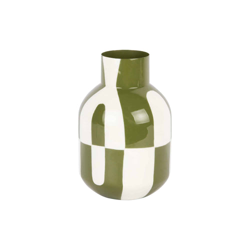 Present Time vaas Dublin Circles - groen - Ø5cm