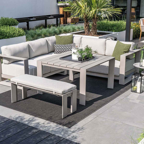 Garden Impressions lounge dining tafel Malakka taupe 111,5x111,5 cm - vtwonen shop