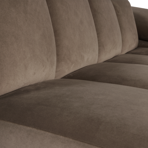 WOOOD 2-zits bank arm rechts Mojo - Velvet - Taupe - 74x204x97