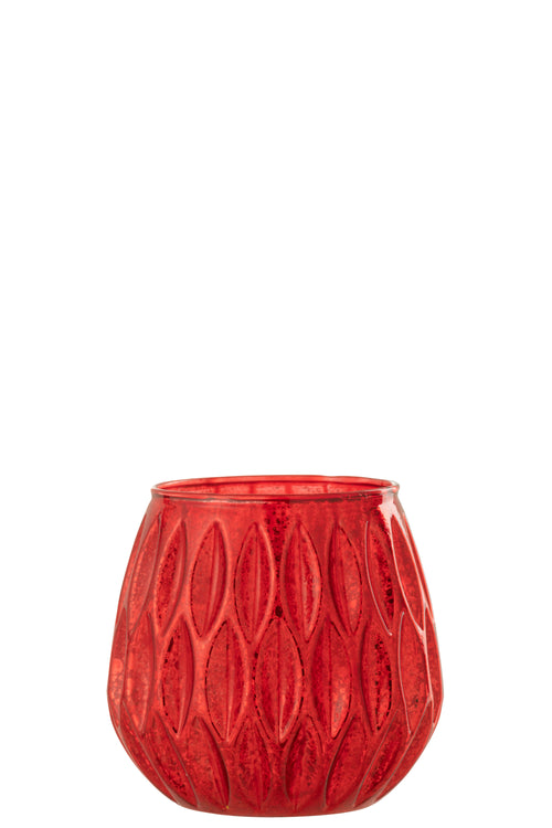 J-Line kaarshouder Motieven - glas - rood - large - 2 stuks - vtwonen shop