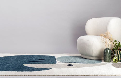 AFK Living vloerkleed Collage - zeer zacht - blauw - 200 x 290 cm - vtwonen shop