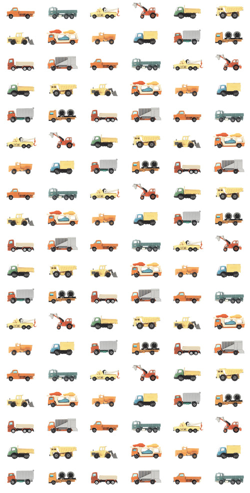 ESTAhome muursticker dierenkoppen grijs en blauw - 70 x 51 cm - 158967 - vtwonen shop