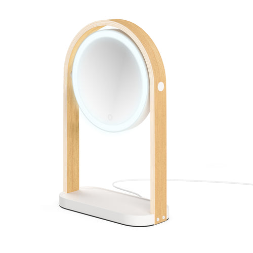Umbra LED-spiegel voor kaptafel Belwood - 25 x 12 x 38 cm - wit/naturel