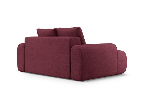 Cosmopolitan Design Bank Linz 2-zits, structurele stof bordeaux - 100x175x84cm