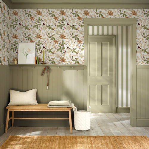 Sophie Allport Vliesbehang Kinderkamer - Orchard Birds Warm Sand
