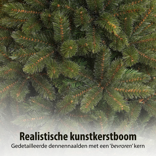 Triumph Tree Forest Frosted Kunstkerstboom - Kerstversiering voor Binnen met Insteekconstructie - Kunstboom met Frosted Naalden en PVC Takken - H215 x