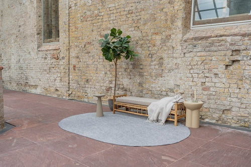 Eva Interior Buitenkleed Dahl Ovaal - Grijs - Dubbelzijdig - 200 x 290 cm - vtwonen shop