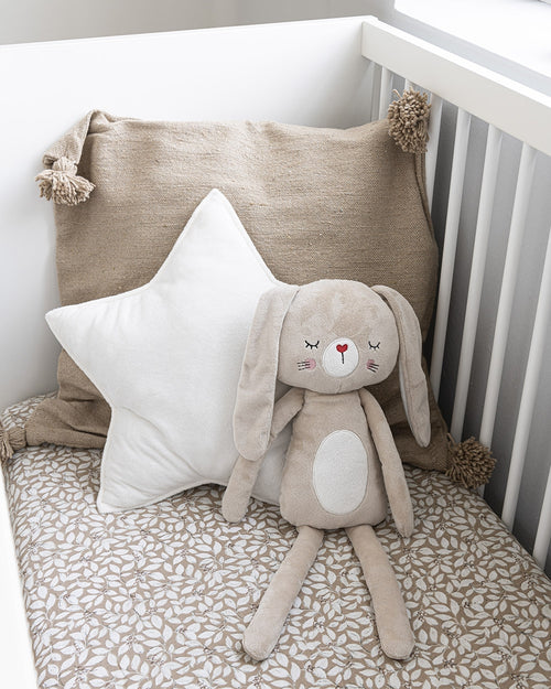 Petite Amélie knuffel konijn Lapi bruin - Polyester - beige