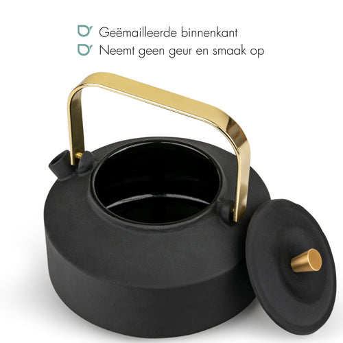 Bredemeijer - Theepot Shangdong 1,0L gietijzer zwart