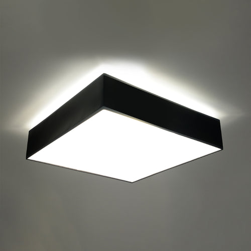 Sollux Lighting Plafondlamp HORUS 55 zwart - 55x55x11cm