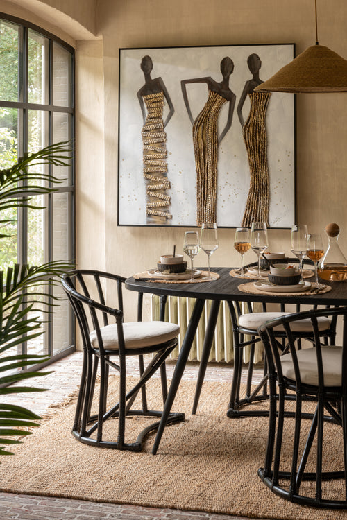 J-Line hanglamp Hoed Moonj - jute - naturel - small - vtwonen shop