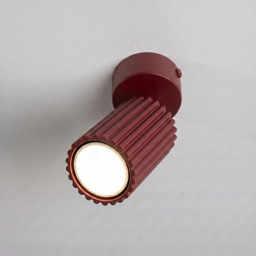 Sollux Lighting Plafondlamp KARBON 1 bordeaux - 7x7x18cm