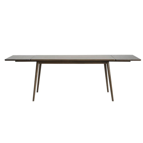 Olivine Boas verlengbare houten eettafel gerookt eiken - 150 x 90 cm - vtwonen shop