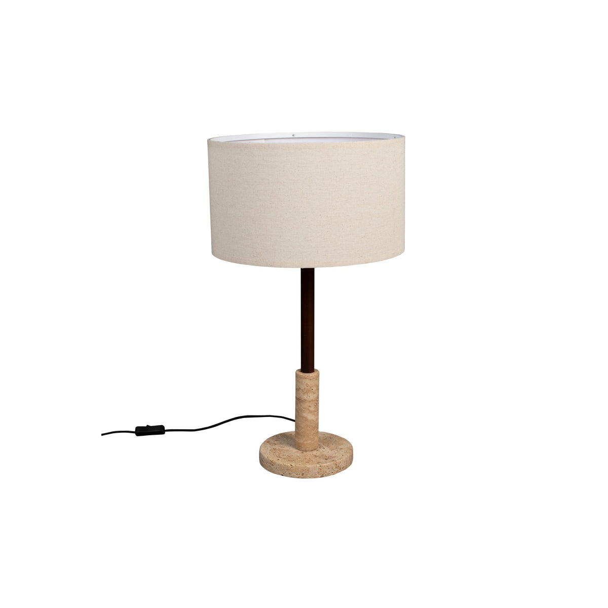 Dutchbone Jackon Tafellamp Travertin - Beige – vtwonen shop