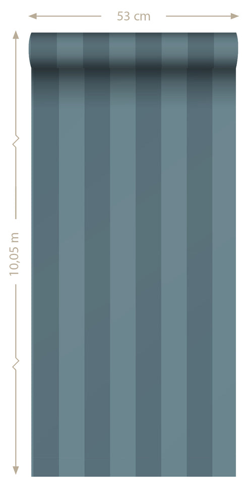 Sanders & Sanders behang strepen blauw - 50 x 900 cm - 935392
