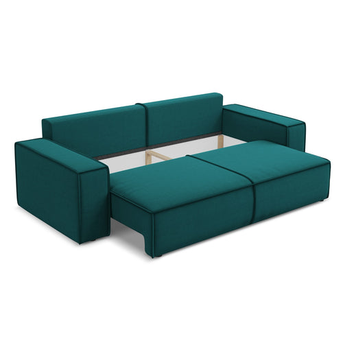 LaMiaSofa 3-zits slaapbank Livorno - velours - marien - 255x105x85