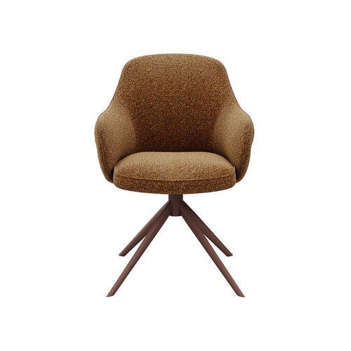 LABEL51 Eetkamerstoel Bern - Bruin Bouclé - Draaibaar - vtwonen shop