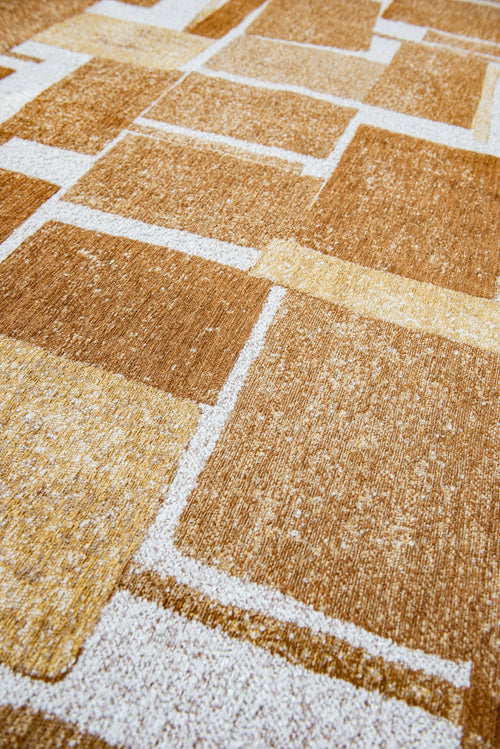 vloerkleed 9357 Nuggets - Geel - 80 x 250 cm