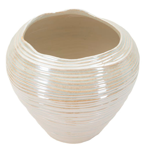 Perle keramische vaas ø 27x24 cm