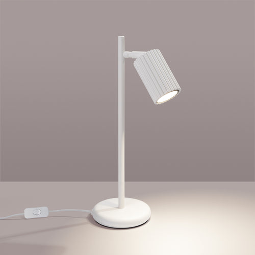 Sollux Lighting Tafellamp KARBON wit - 14,5x19,5x43cm