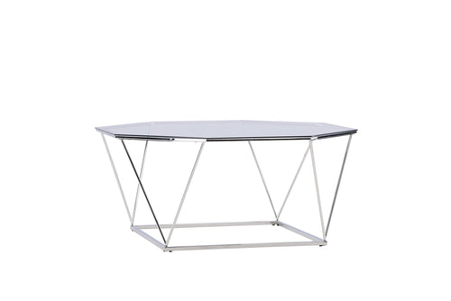 Rebellenclub Salontafel Kuusankoski - Ø100 cm - Chrome glas - vtwonen shop