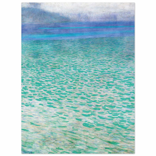 Artfulprints Poster Gustav Klimt - Attersee   - 30x40 cm - Turquoise