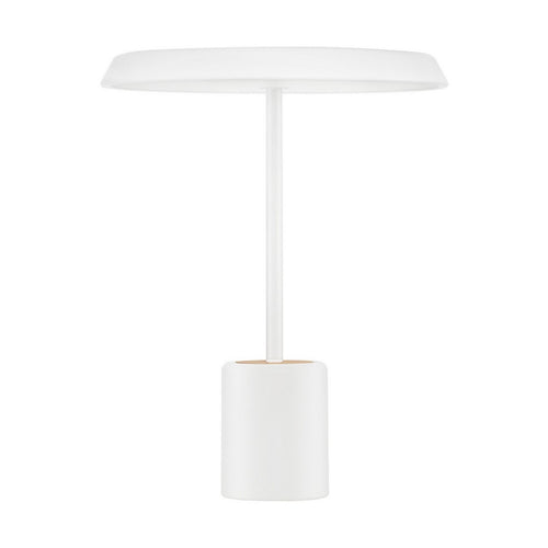 Nova Luce OPHELIA Geïntegreerde LED-tafellamp mat wit/fineer LED 17W 1156lm 3000K