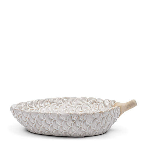 Rivièra Maison Pinecone Decoration Bowl - Porselein - Wit - vtwonen shop