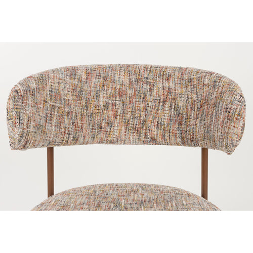 Housecraft Living Claes Eetkamerstoelen Gemêleerd Multi - Set van 2 - vtwonen shop