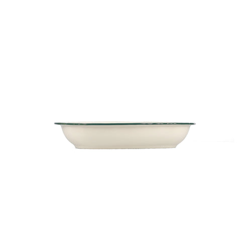 S|P Collection - Serveerschaal 26,5x17,5xH4,5cm ovaal green Cyril - Set van 2