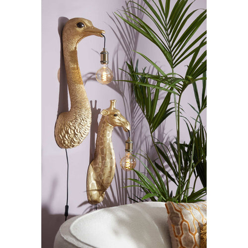 Light & Living wandlamp Giraffe - goud - 20.5x19x61cm - vtwonen shop