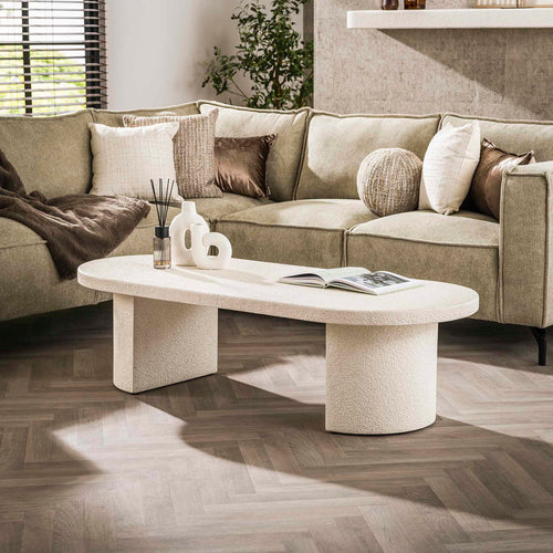 Giga Meubel Salontafel Arch Stone - Wit Marmer - 150x65x40cm - vtwonen shop