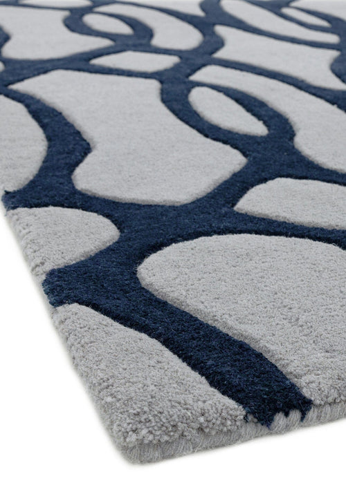 Vloerkleed MOMO Rugs Matrix MAX36 Wire Blue 200x300 cm