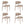 Housecraft Living Claes Eetkamerstoelen Gemêleerd Off-White - Set van 4