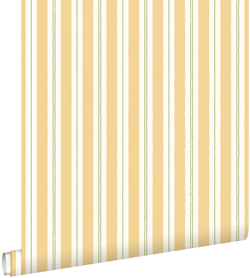 ESTAhome behang strepen geel en groen - 50 x 900 cm - 131961