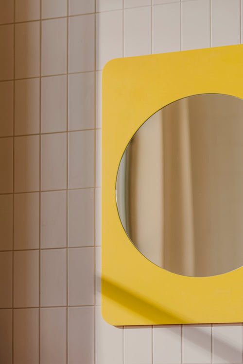 noo.ma AKU Berkenhouten spiegel - Yellow Mellow - vtwonen shop