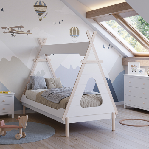 Calicosy - LOU Bed - Naturel - 104,1x205,6x162,4 cm