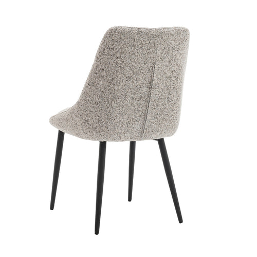 DÉJA Living Eetkamerstoel Malou - Beige/Zwart - Set van 2 - vtwonen shop