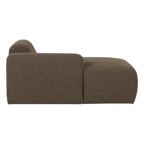 WOOOD chaise longue bank links Mojo Base - Bouclé - Bruin - 74x112x162