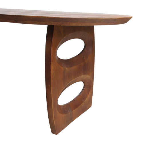 Raw Materials eettafel Bullnose Teardrop - 180 cm - Bruin - vtwonen shop