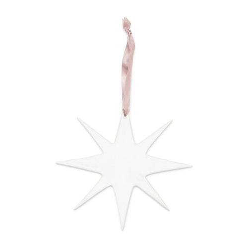 Rivièra Maison North Pole Star Ornament - Porselein - Wit - vtwonen shop