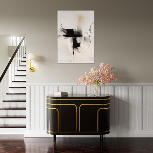 Artfulprints  Abstract - Chique brush 2   poster A4 21x29.7 cm