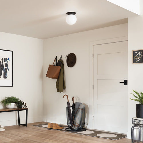 Globe Deckenleuchte Modern Schwarz 1x E27