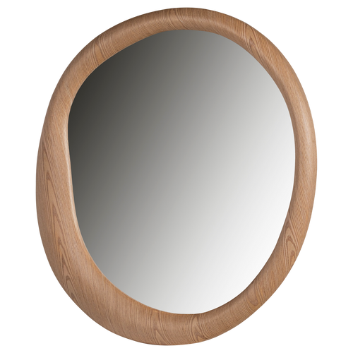 WOOOD spiegel 100x100 cm Glivon - Hout Fineer - Naturel