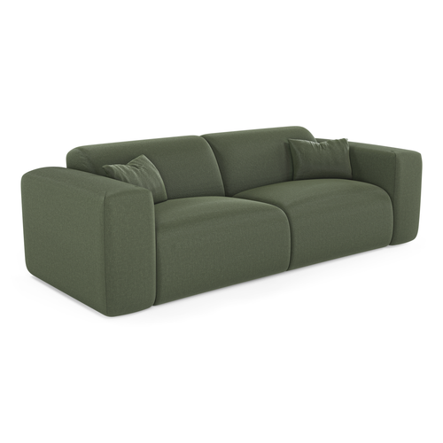 Sia Home - Rechte slaapbanken MYRA - Geweven stof - Olijfgroen - 214cm - vtwonen shop